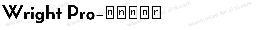 Wright Pro字体转换